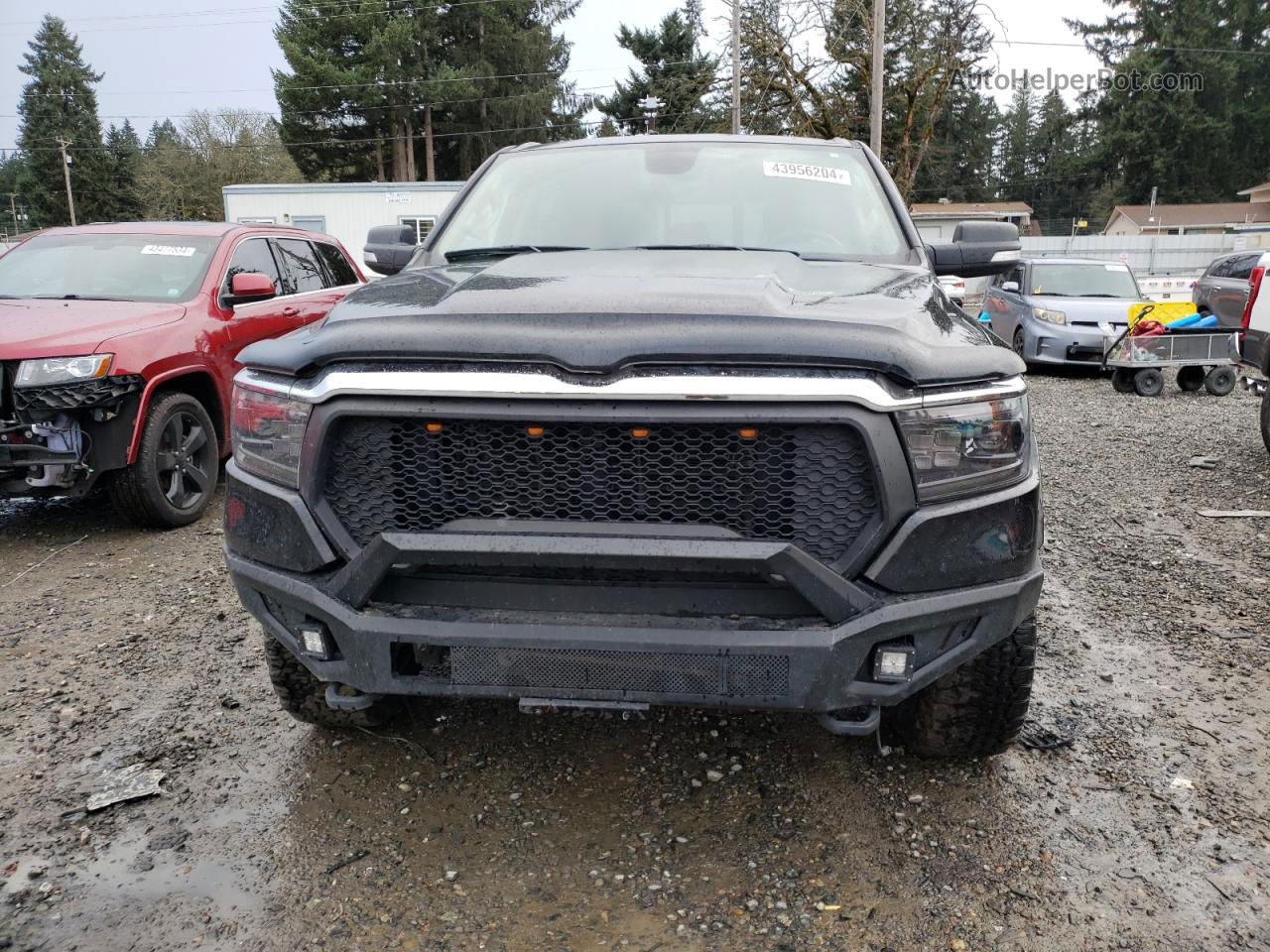 2019 Ram 1500 Laramie Черный vin: 1C6SRFRTXKN855235