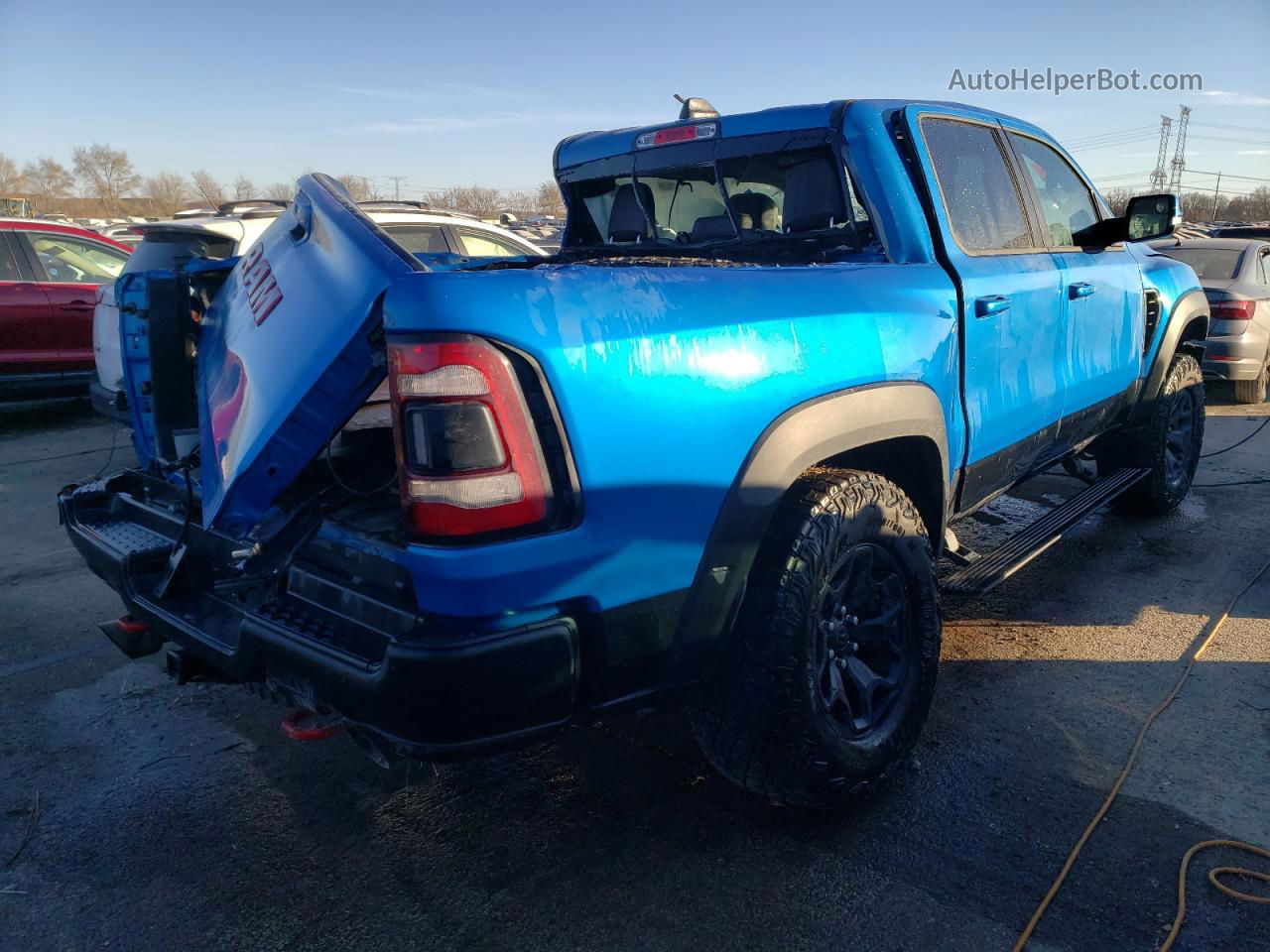 2022 Ram 1500 Trx Blue vin: 1C6SRFU98NN100262