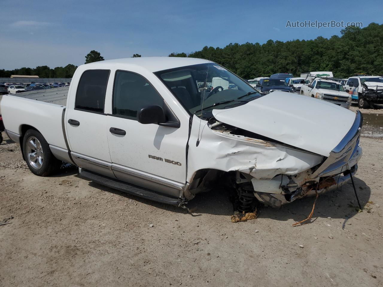 2005 Dodge Ram 1500 St White vin: 1D3HA18D25J547471