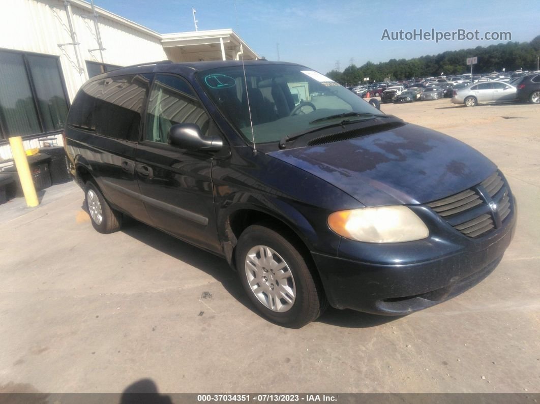 2005 Dodge Grand Caravan Se Темно-синий vin: 1D4GP24R05B225659