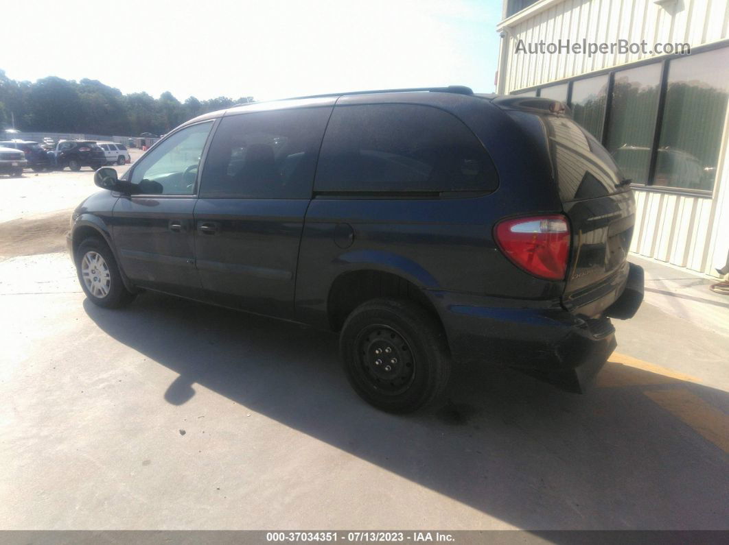 2005 Dodge Grand Caravan Se Темно-синий vin: 1D4GP24R05B225659