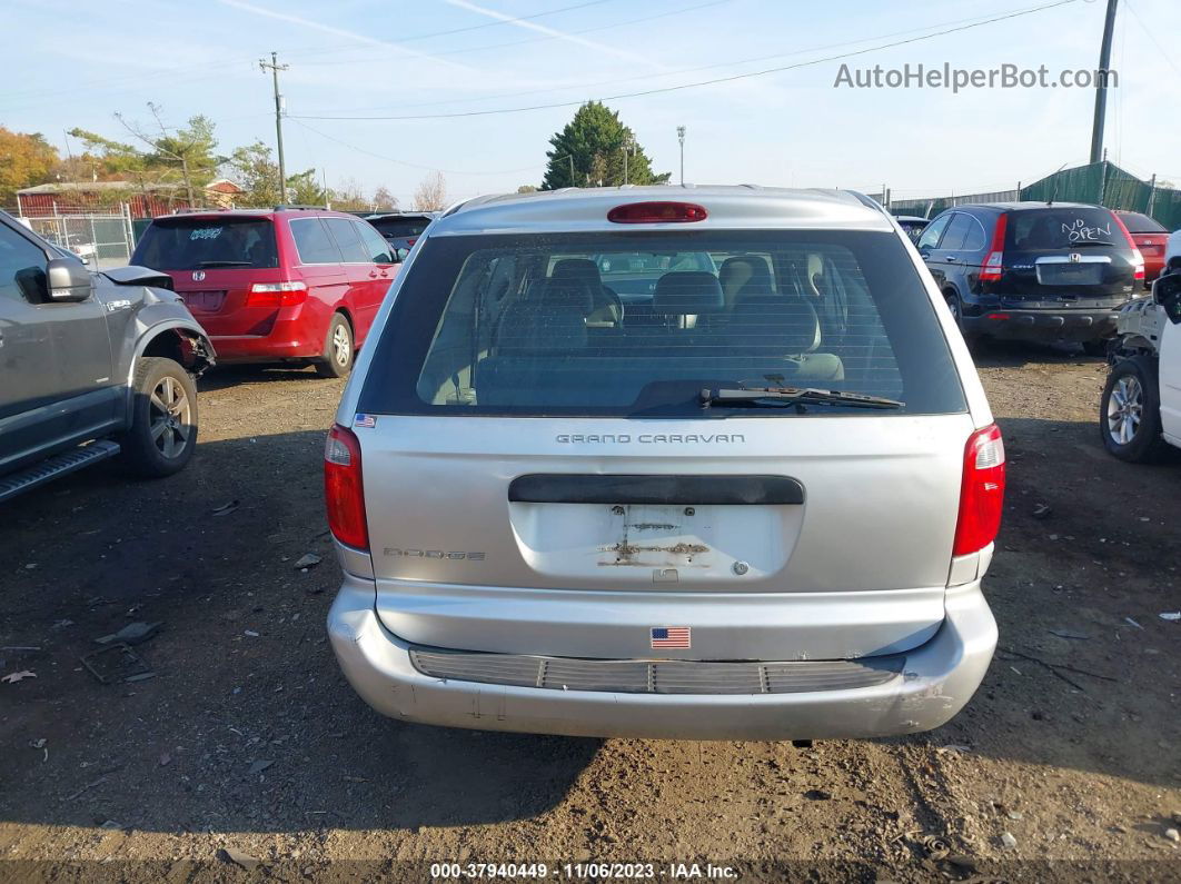 2005 Dodge Grand Caravan Se Silver vin: 1D4GP24R05B248794