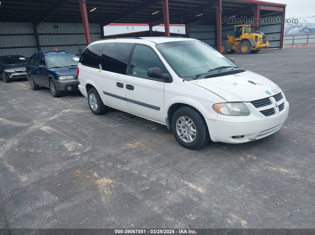 2005 Dodge Grand Caravan Se White vin: 1D4GP24R05B294612