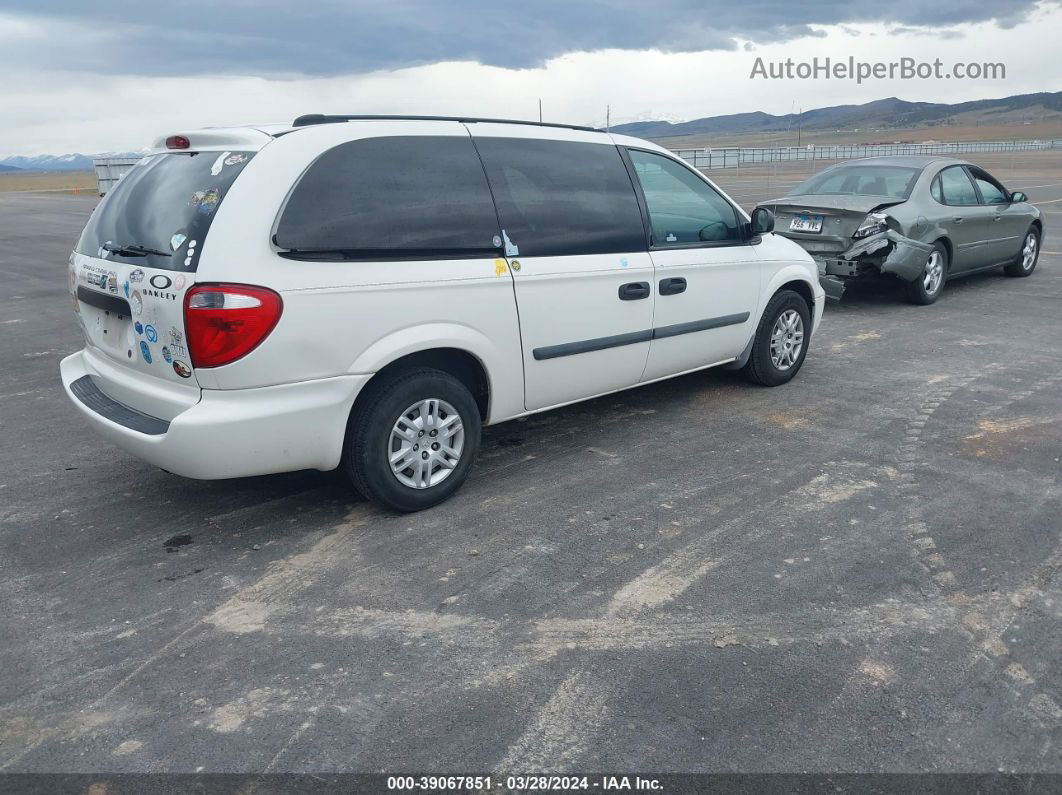 2005 Dodge Grand Caravan Se White vin: 1D4GP24R05B294612