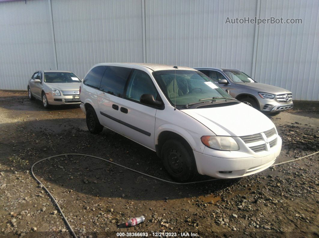 2005 Dodge Grand Caravan Se White vin: 1D4GP24R05B338527