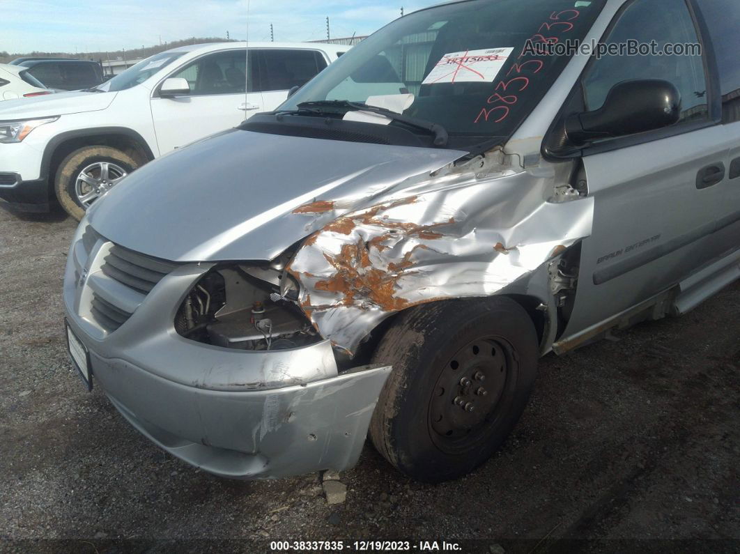 2005 Dodge Grand Caravan Se Silver vin: 1D4GP24R05B388862