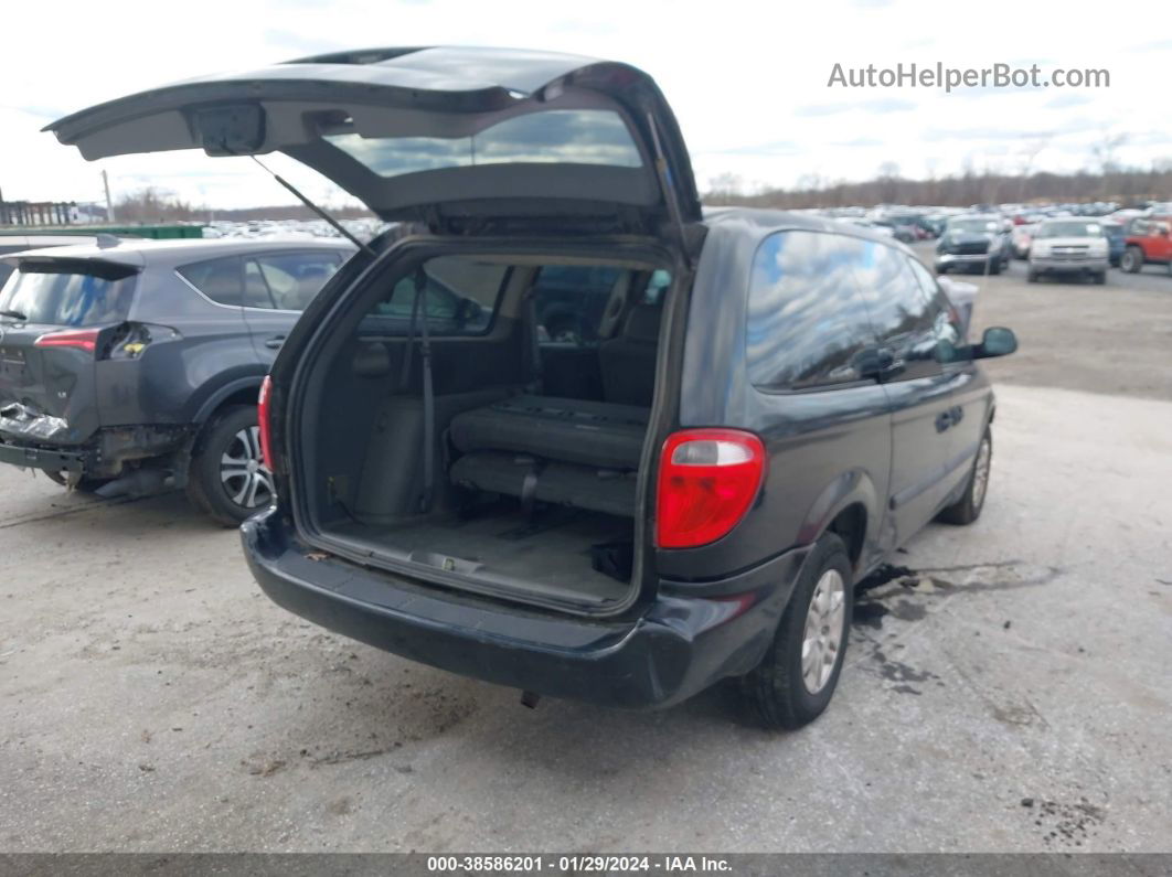 2005 Dodge Grand Caravan Se Black vin: 1D4GP24R15B274255