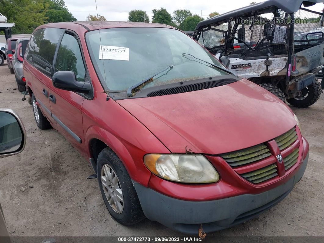 2005 Dodge Grand Caravan Se Red vin: 1D4GP24R25B110657