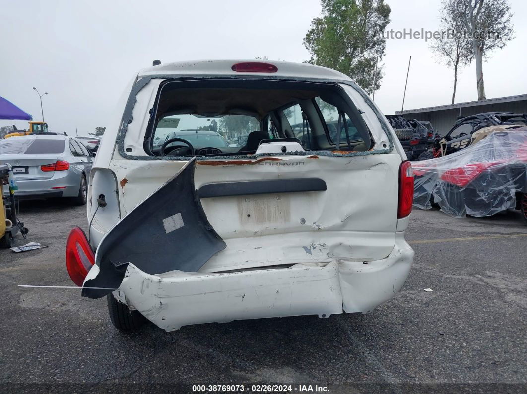 2005 Dodge Grand Caravan Se White vin: 1D4GP24R25B279111