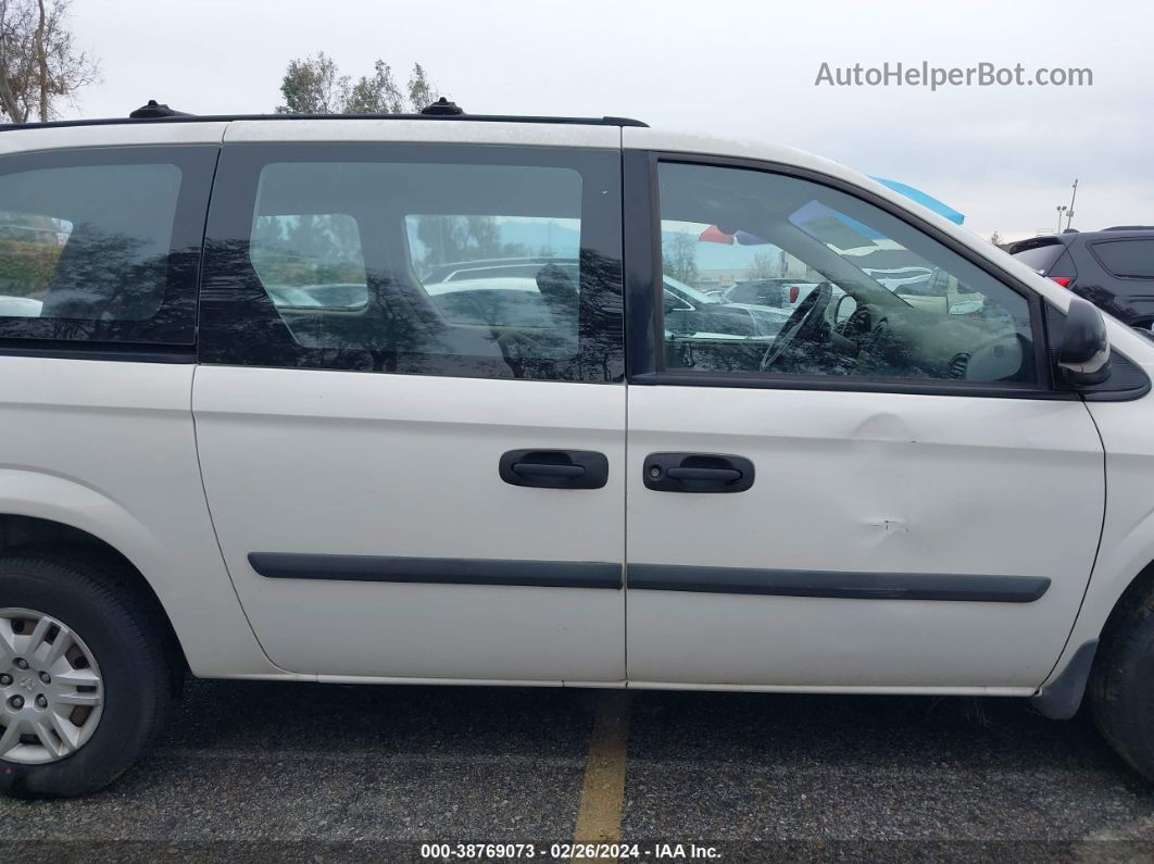 2005 Dodge Grand Caravan Se White vin: 1D4GP24R25B279111