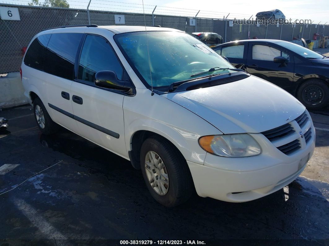 2005 Dodge Grand Caravan Se White vin: 1D4GP24R35B169877