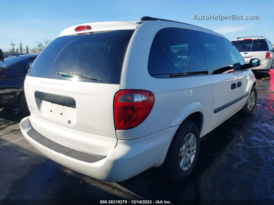 2005 Dodge Grand Caravan Se Белый vin: 1D4GP24R35B169877