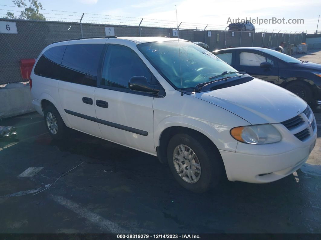 2005 Dodge Grand Caravan Se White vin: 1D4GP24R35B169877