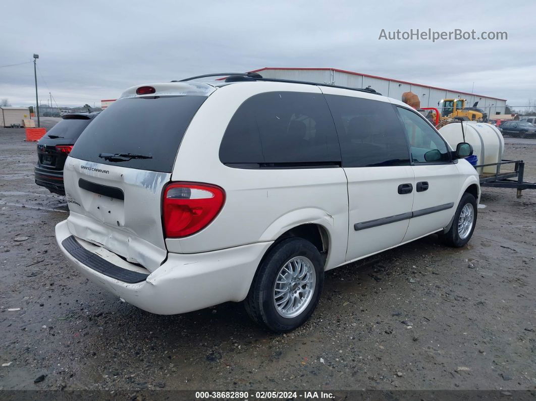 2005 Dodge Grand Caravan Se Белый vin: 1D4GP24R35B396423