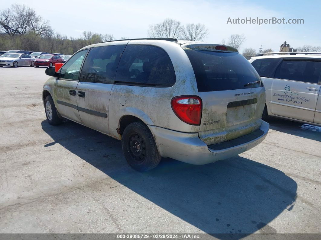 2005 Dodge Grand Caravan Se Серебряный vin: 1D4GP24R45B397564