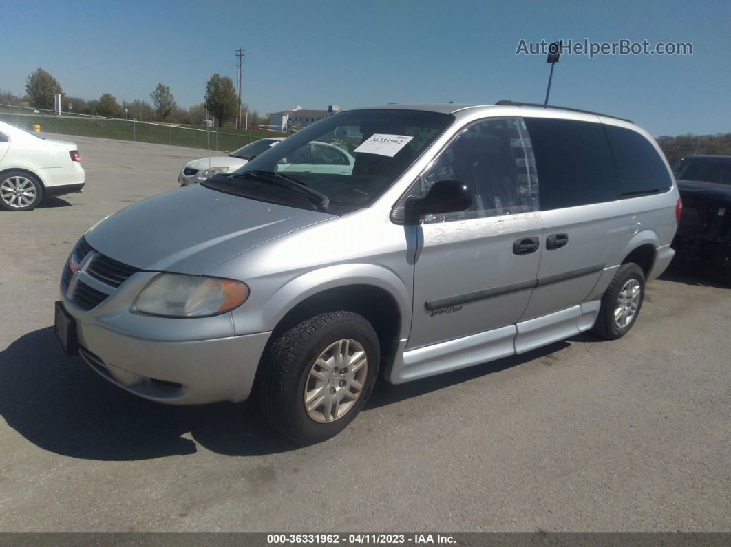 2005 Dodge Grand Caravan Se Серебряный vin: 1D4GP24R55B121118