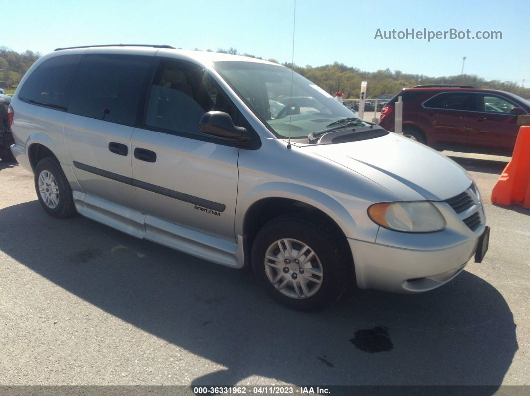 2005 Dodge Grand Caravan Se Серебряный vin: 1D4GP24R55B121118