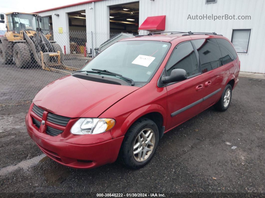 2005 Dodge Grand Caravan   Red vin: 1D4GP24R55B193663