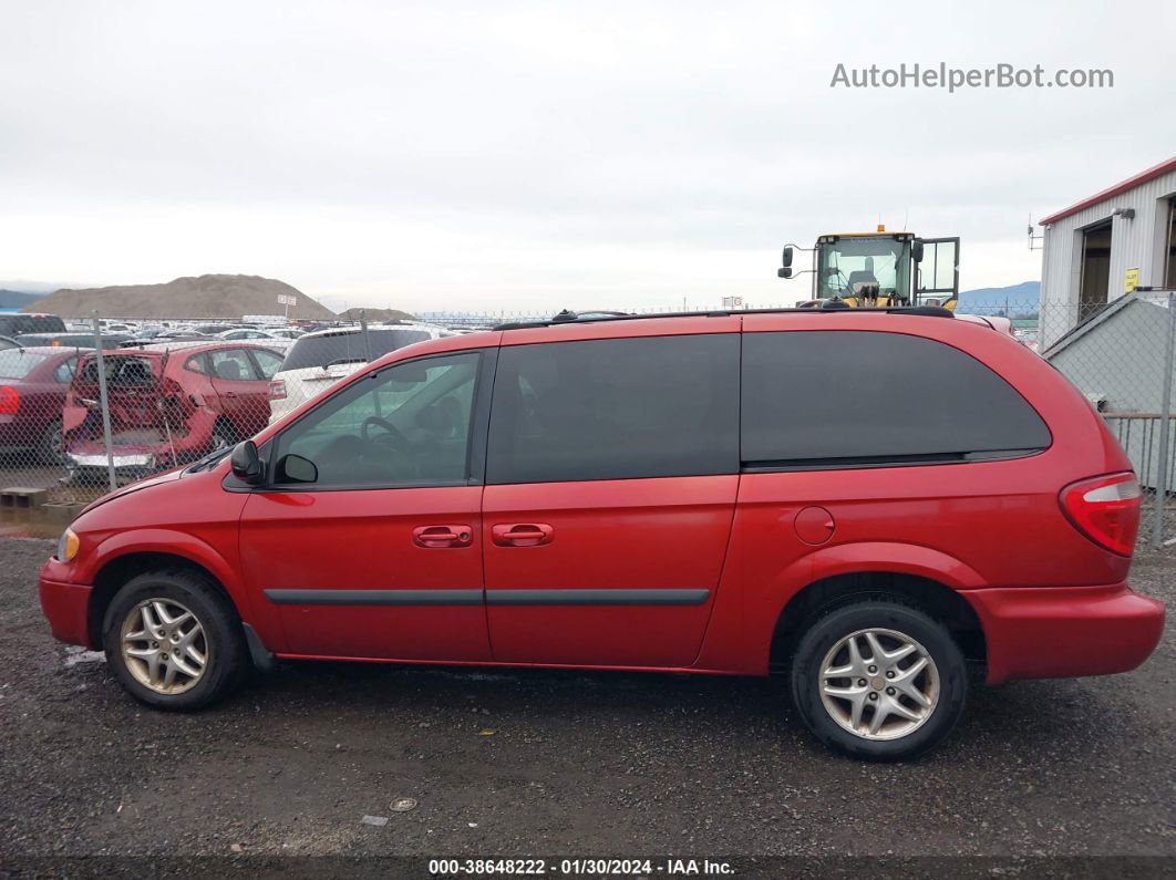 2005 Dodge Grand Caravan   Red vin: 1D4GP24R55B193663