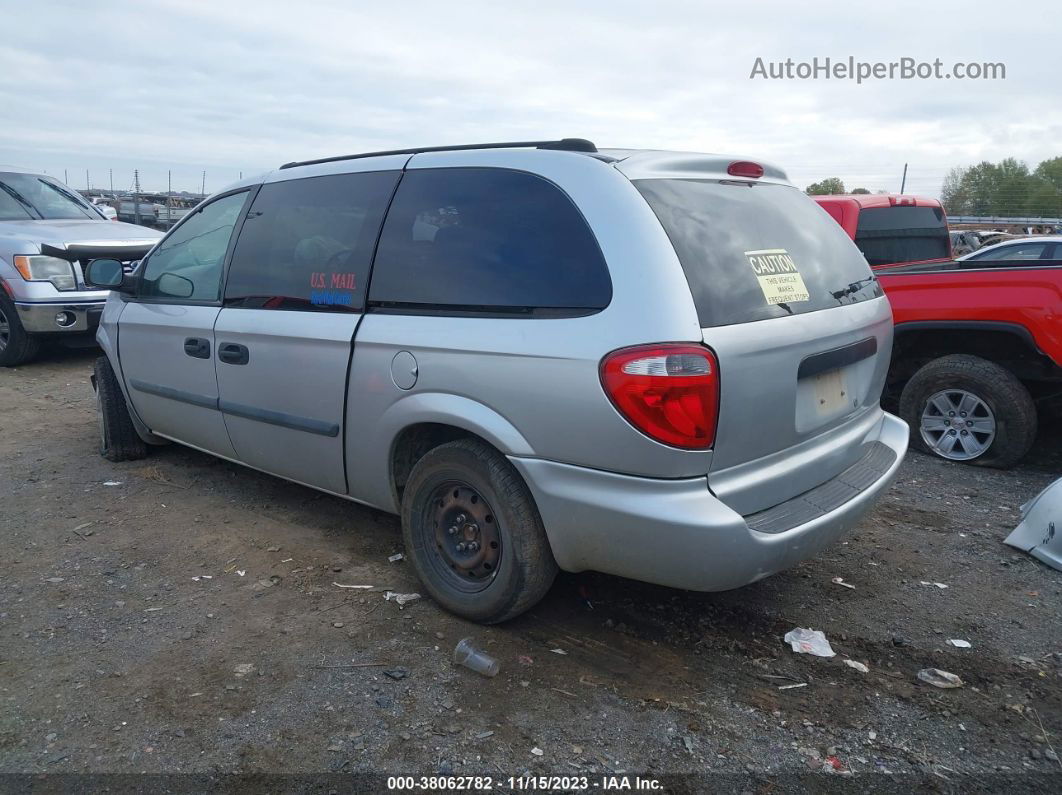 2005 Dodge Grand Caravan Se Silver vin: 1D4GP24R65B213628