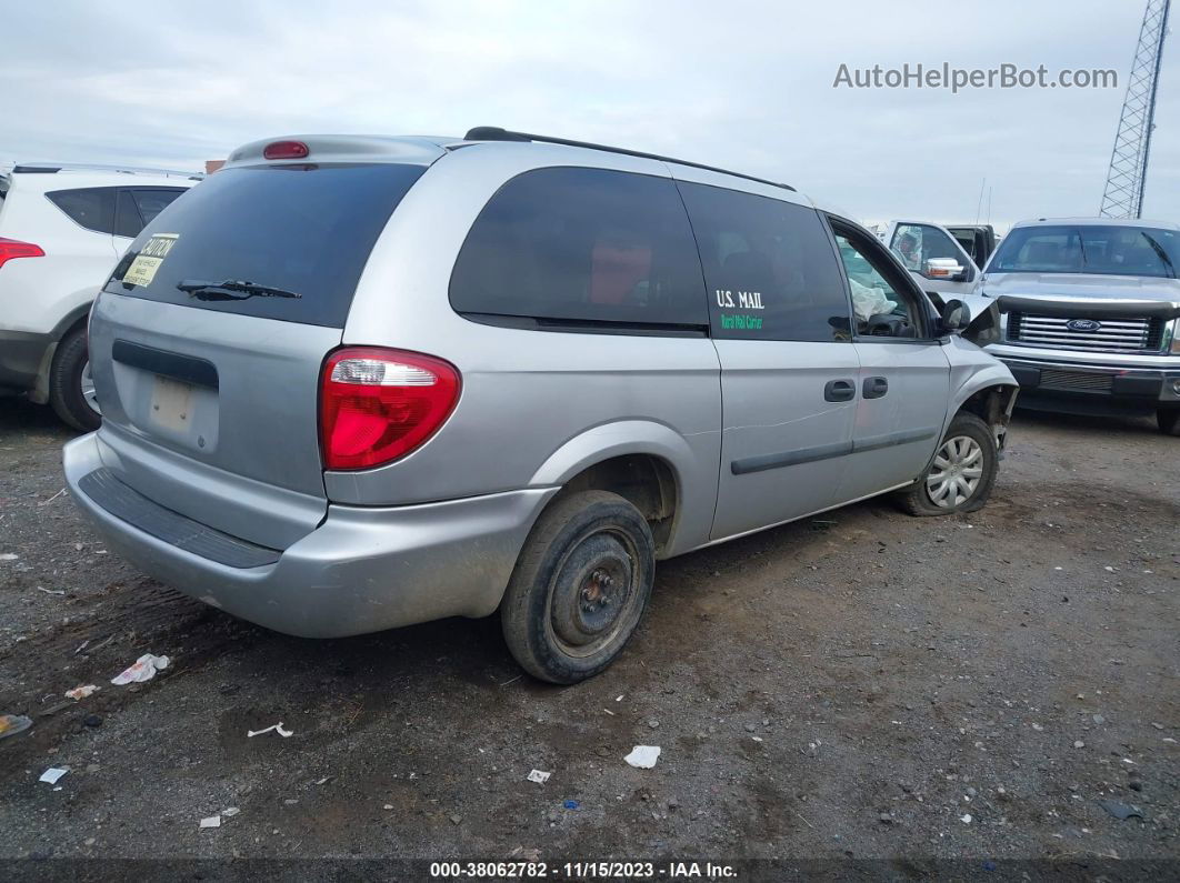 2005 Dodge Grand Caravan Se Silver vin: 1D4GP24R65B213628