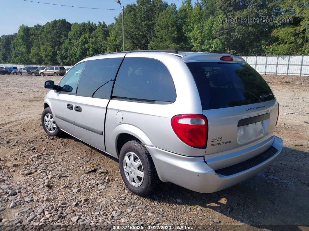 2005 Dodge Grand Caravan Se Silver vin: 1D4GP24R65B259153