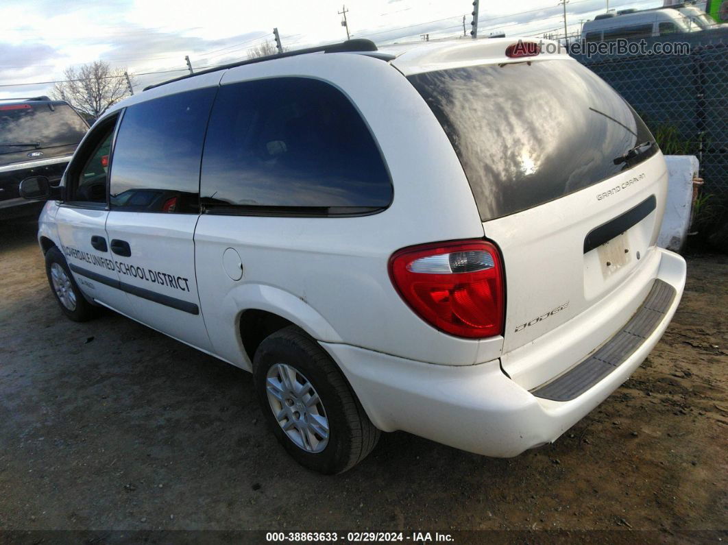 2005 Dodge Grand Caravan Se White vin: 1D4GP24R65B289950