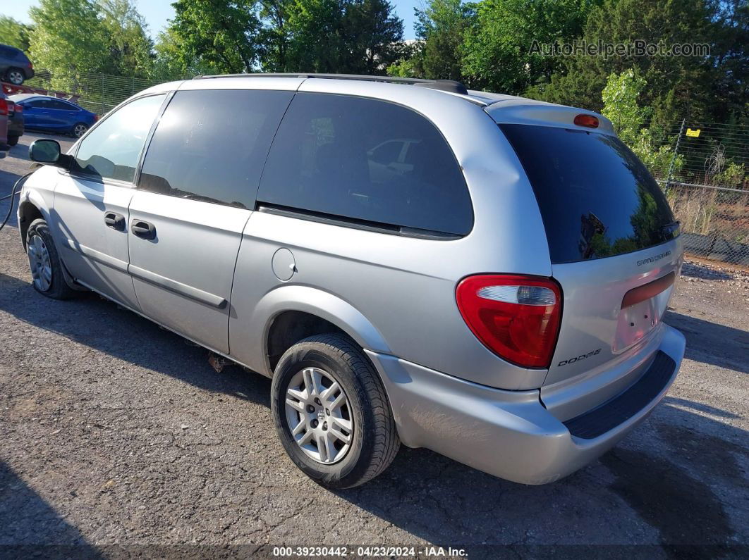 2005 Dodge Grand Caravan Se Silver vin: 1D4GP24R75B397543