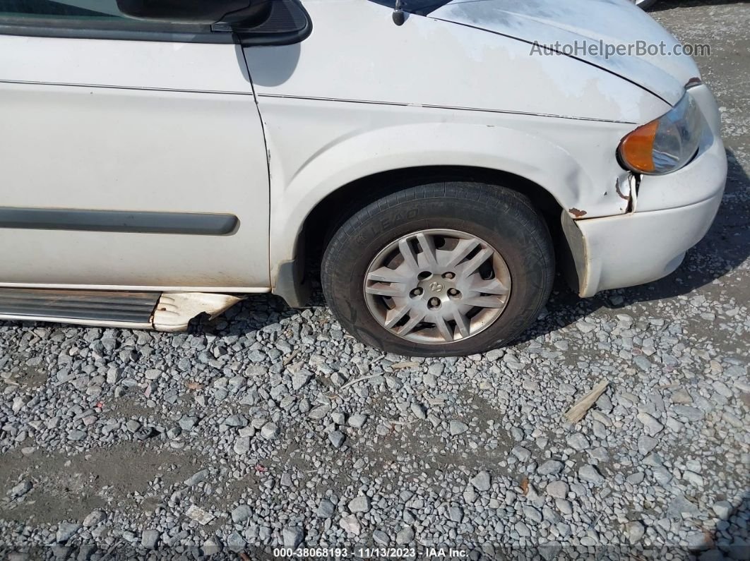 2005 Dodge Grand Caravan Se White vin: 1D4GP24R85B191583