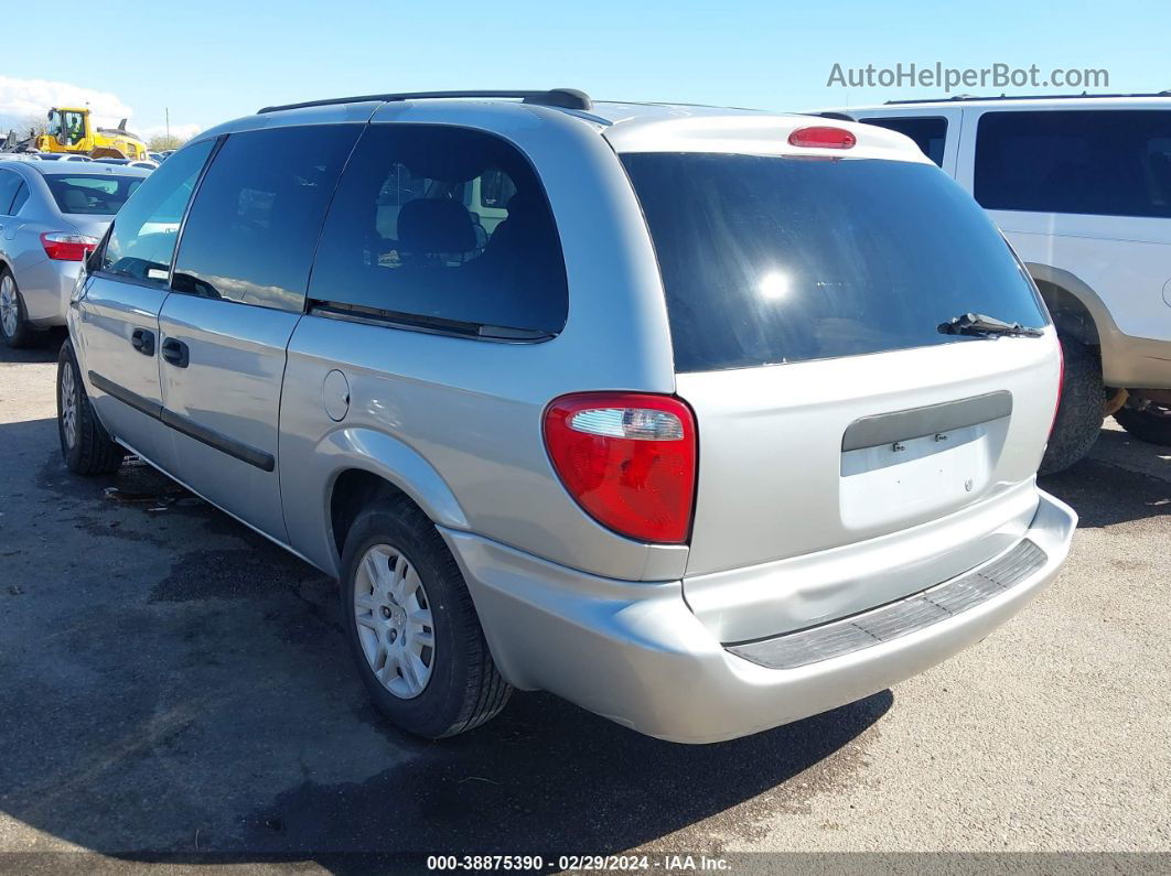 2005 Dodge Grand Caravan Se Silver vin: 1D4GP24R85B210584