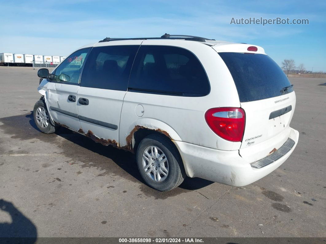 2005 Dodge Grand Caravan Se White vin: 1D4GP24R85B245920