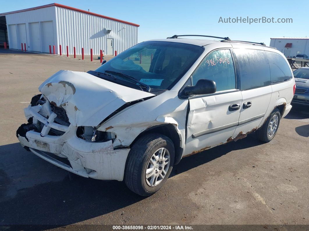 2005 Dodge Grand Caravan Se White vin: 1D4GP24R85B245920