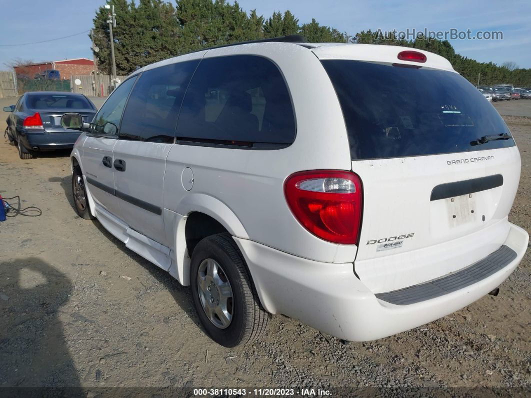 2005 Dodge Grand Caravan Se White vin: 1D4GP24R85B273006