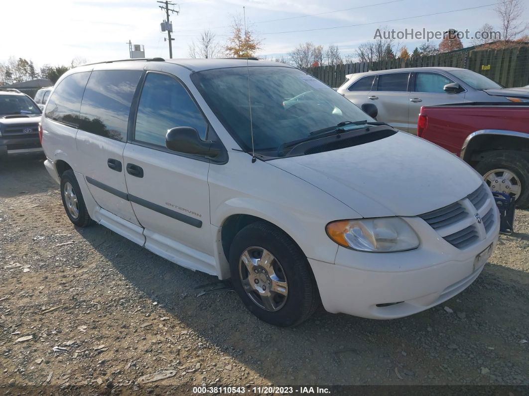 2005 Dodge Grand Caravan Se White vin: 1D4GP24R85B273006