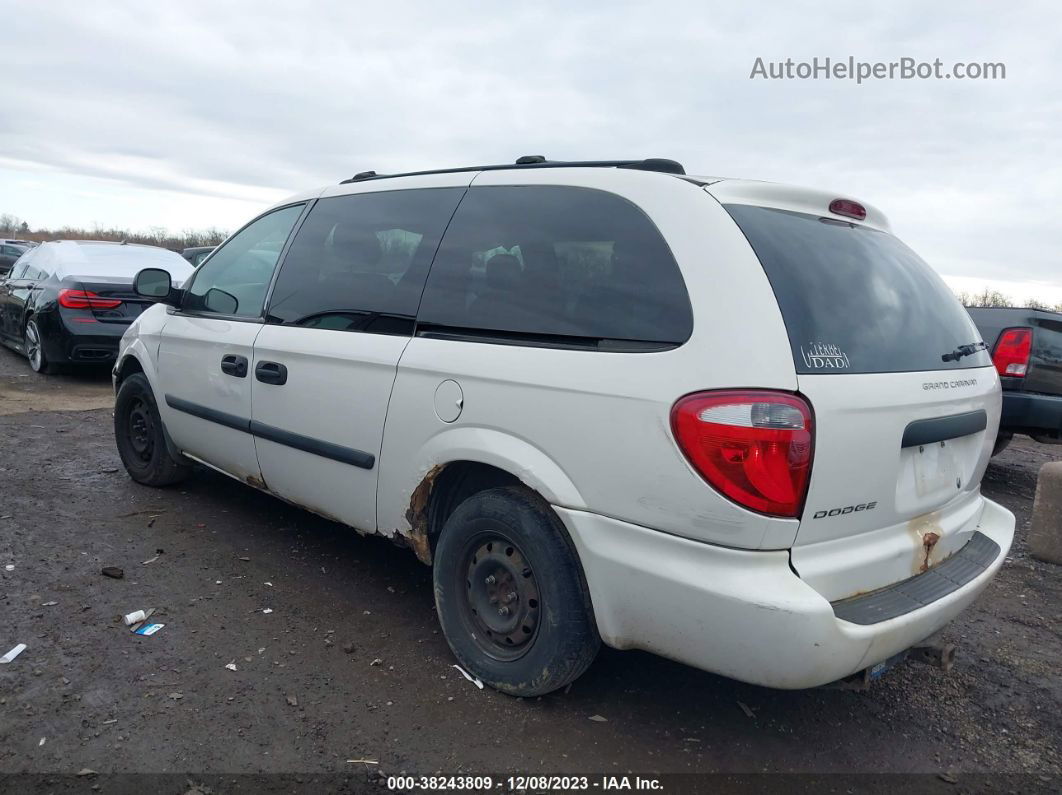 2005 Dodge Grand Caravan Se White vin: 1D4GP24R85B397275