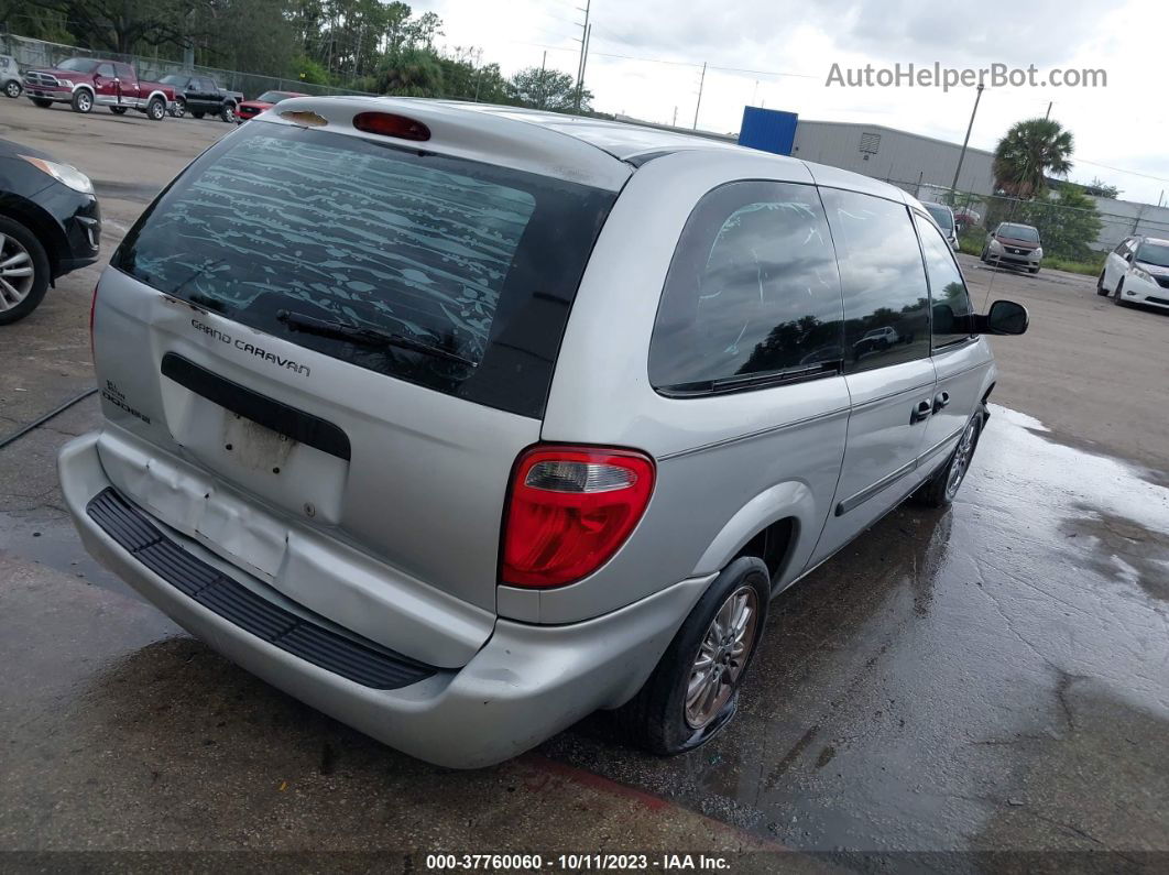 2005 Dodge Grand Caravan Se Silver vin: 1D4GP24R85B433711