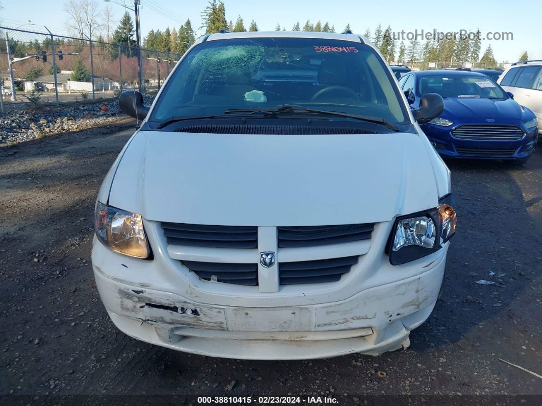 2005 Dodge Grand Caravan Se White vin: 1D4GP24R95B247269