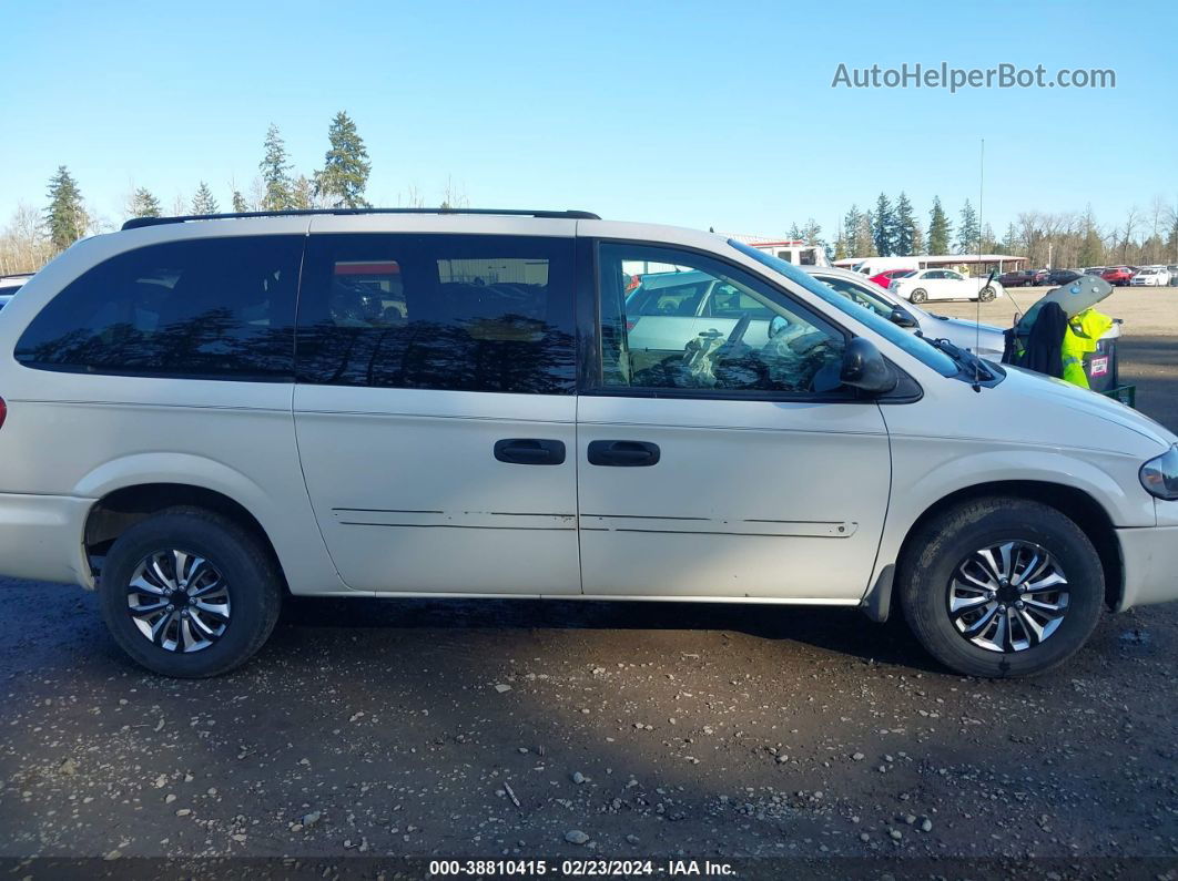 2005 Dodge Grand Caravan Se Белый vin: 1D4GP24R95B247269