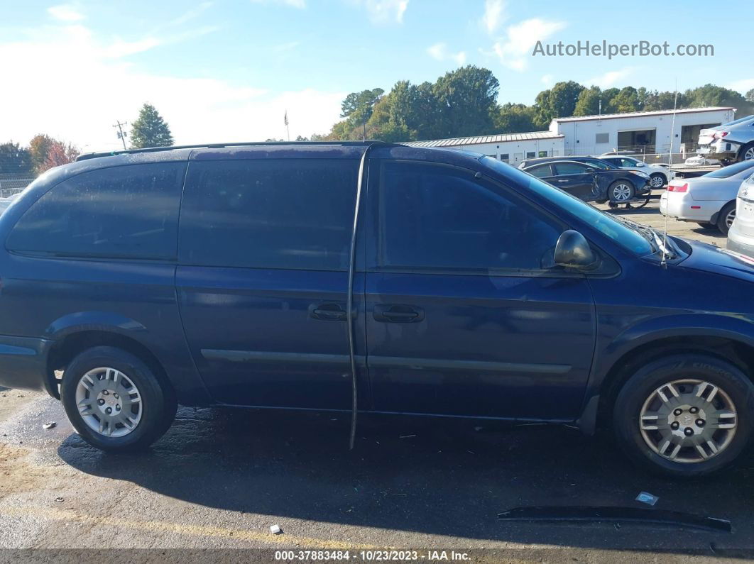 2005 Dodge Grand Caravan Se Синий vin: 1D4GP24RX5B183470