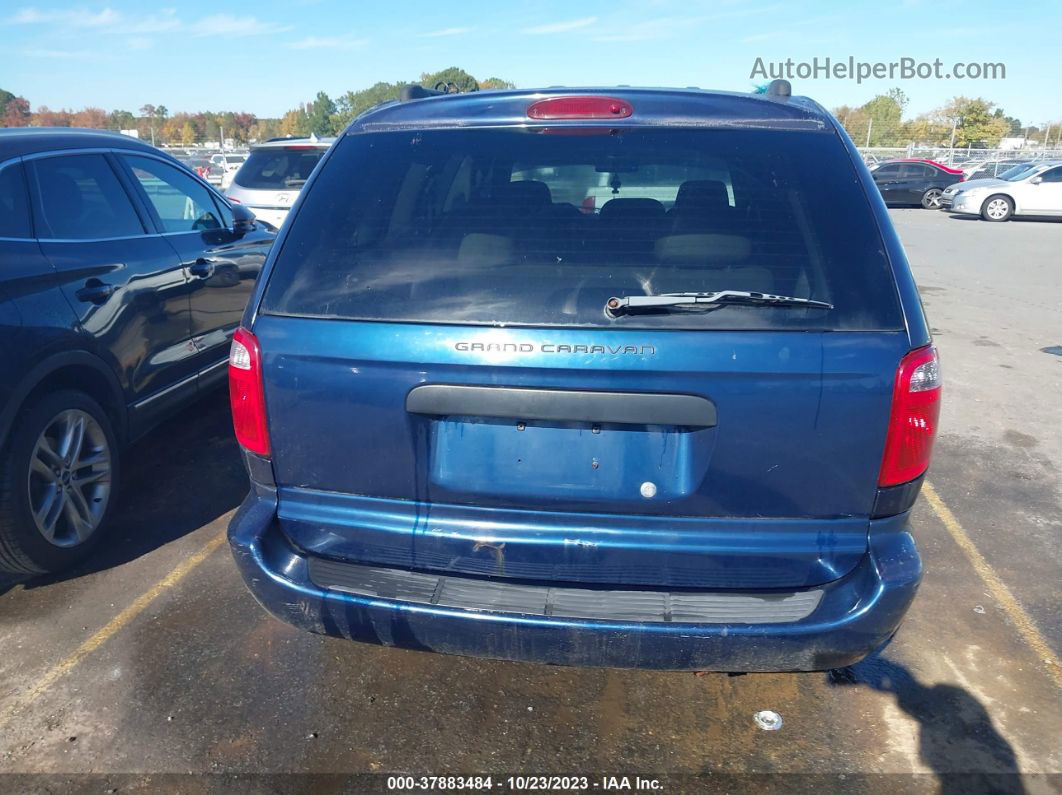 2005 Dodge Grand Caravan Se Blue vin: 1D4GP24RX5B183470