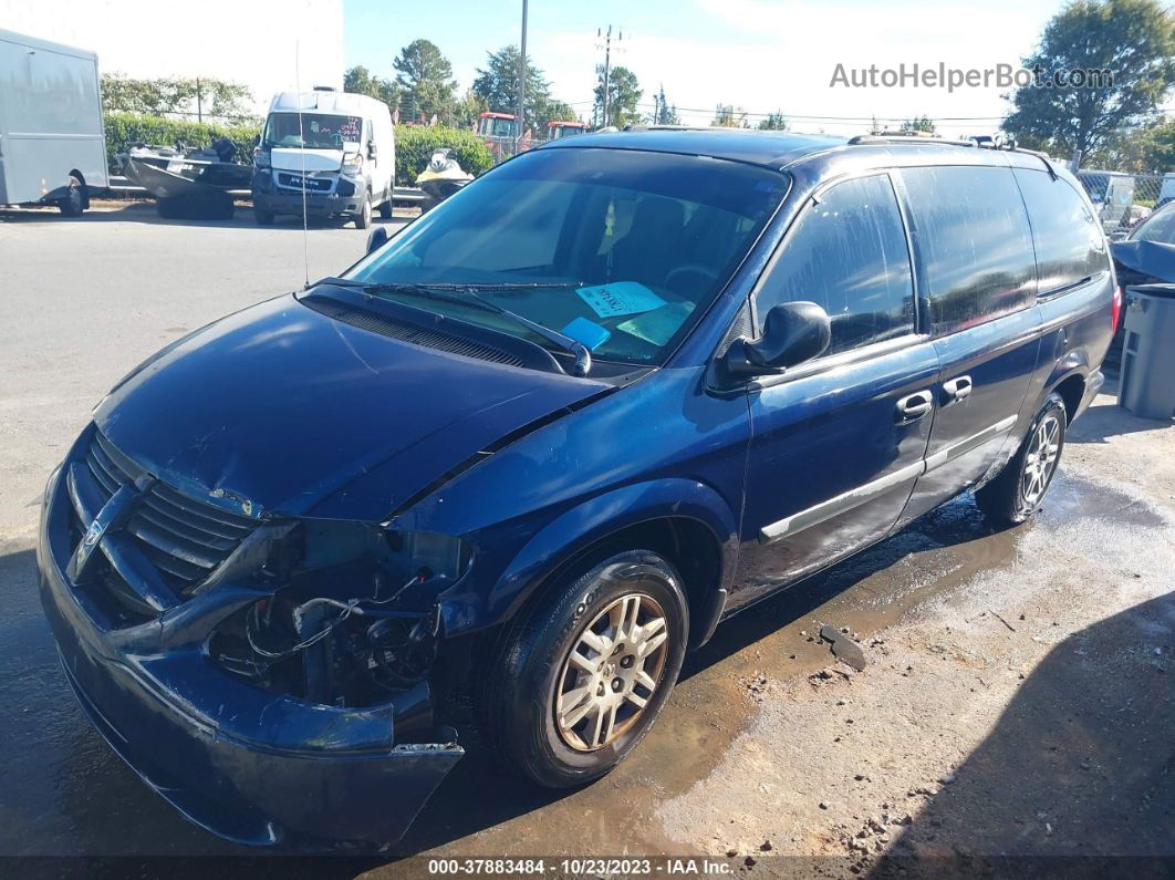 2005 Dodge Grand Caravan Se Синий vin: 1D4GP24RX5B183470