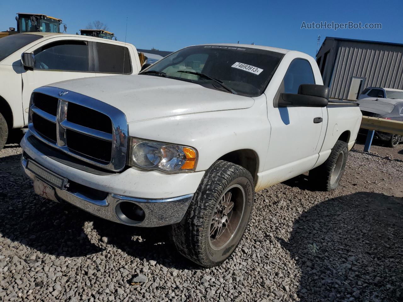 2005 Dodge Ram 1500 St White vin: 1D7HA16D05J508444