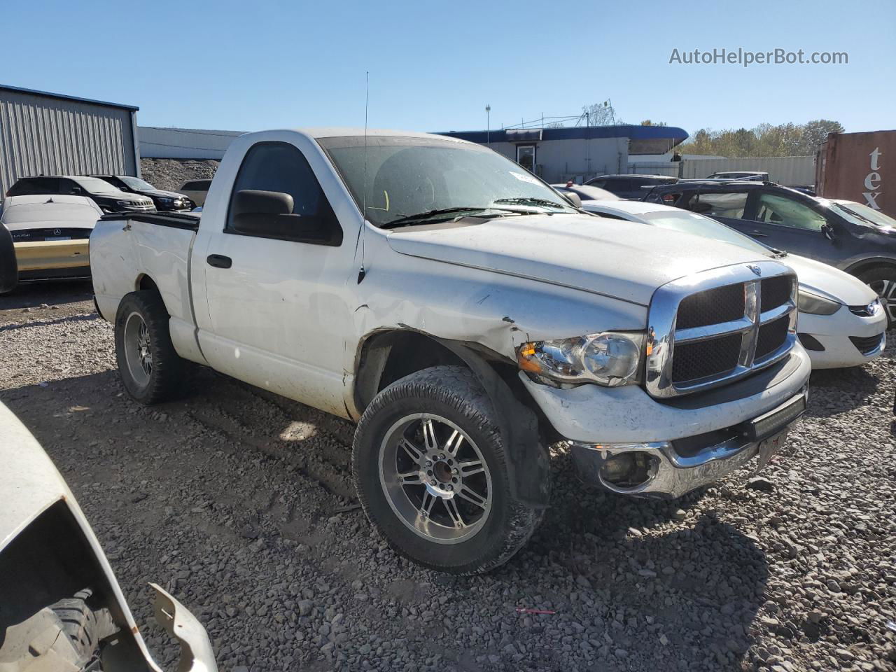 2005 Dodge Ram 1500 St White vin: 1D7HA16D05J508444