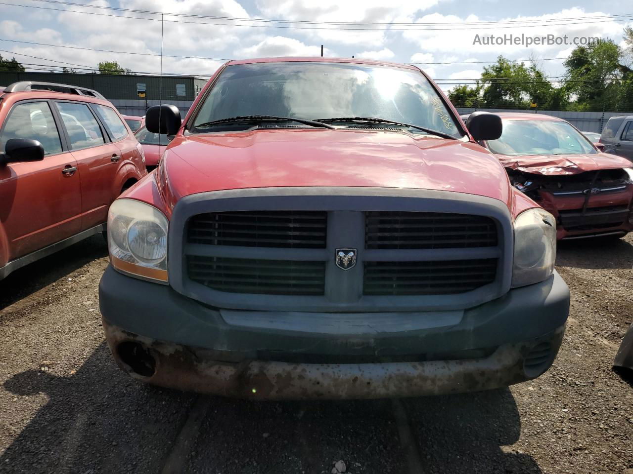 2006 Dodge Ram 1500 St Красный vin: 1D7HA16K26J194571