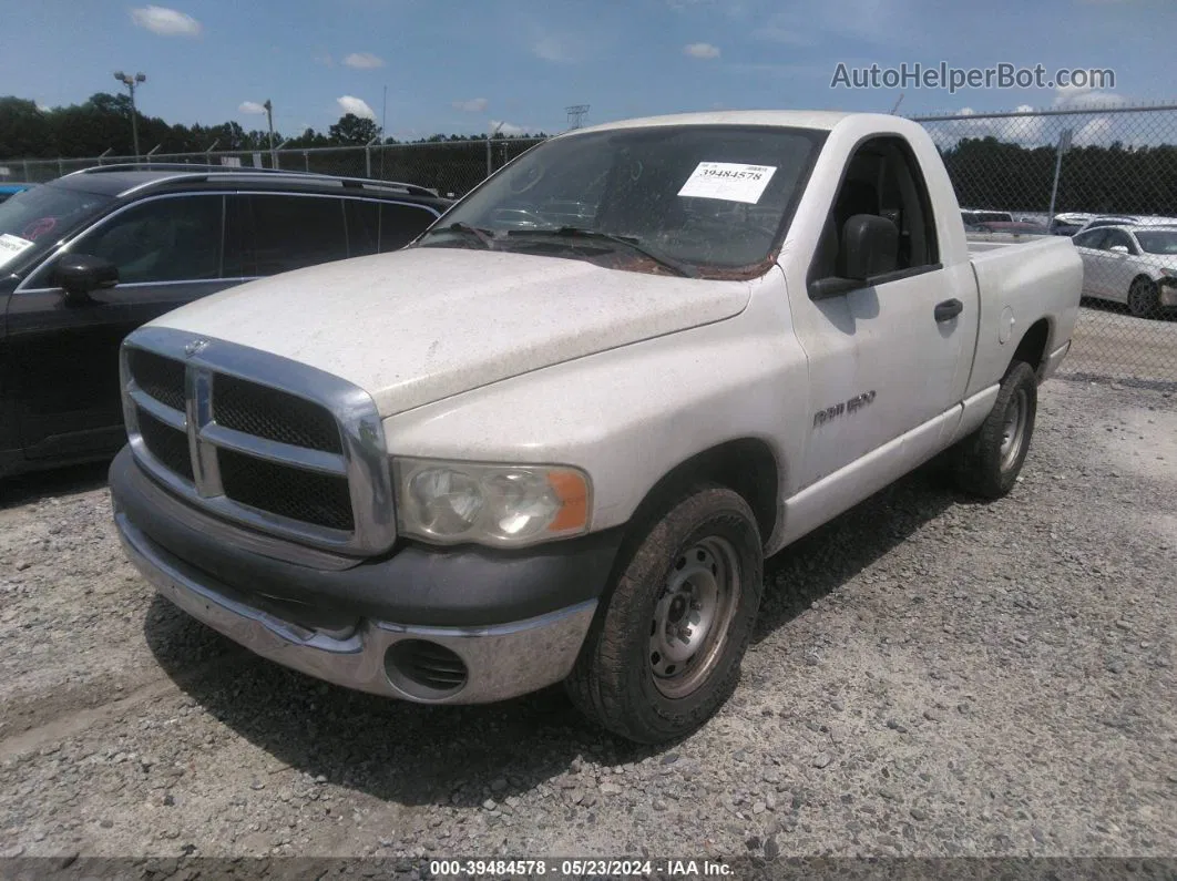 2005 Dodge Ram 1500 St White vin: 1D7HA16K55J620588