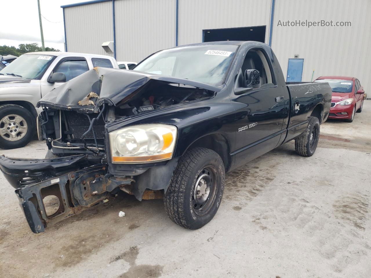 2006 Dodge Ram 1500 St Black vin: 1D7HA16K56J104281