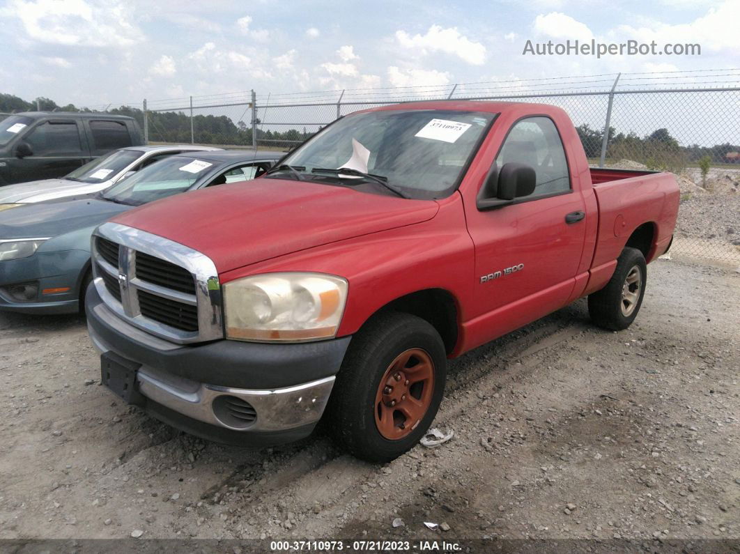 2006 Dodge Ram 1500 St Red vin: 1D7HA16K56J239681