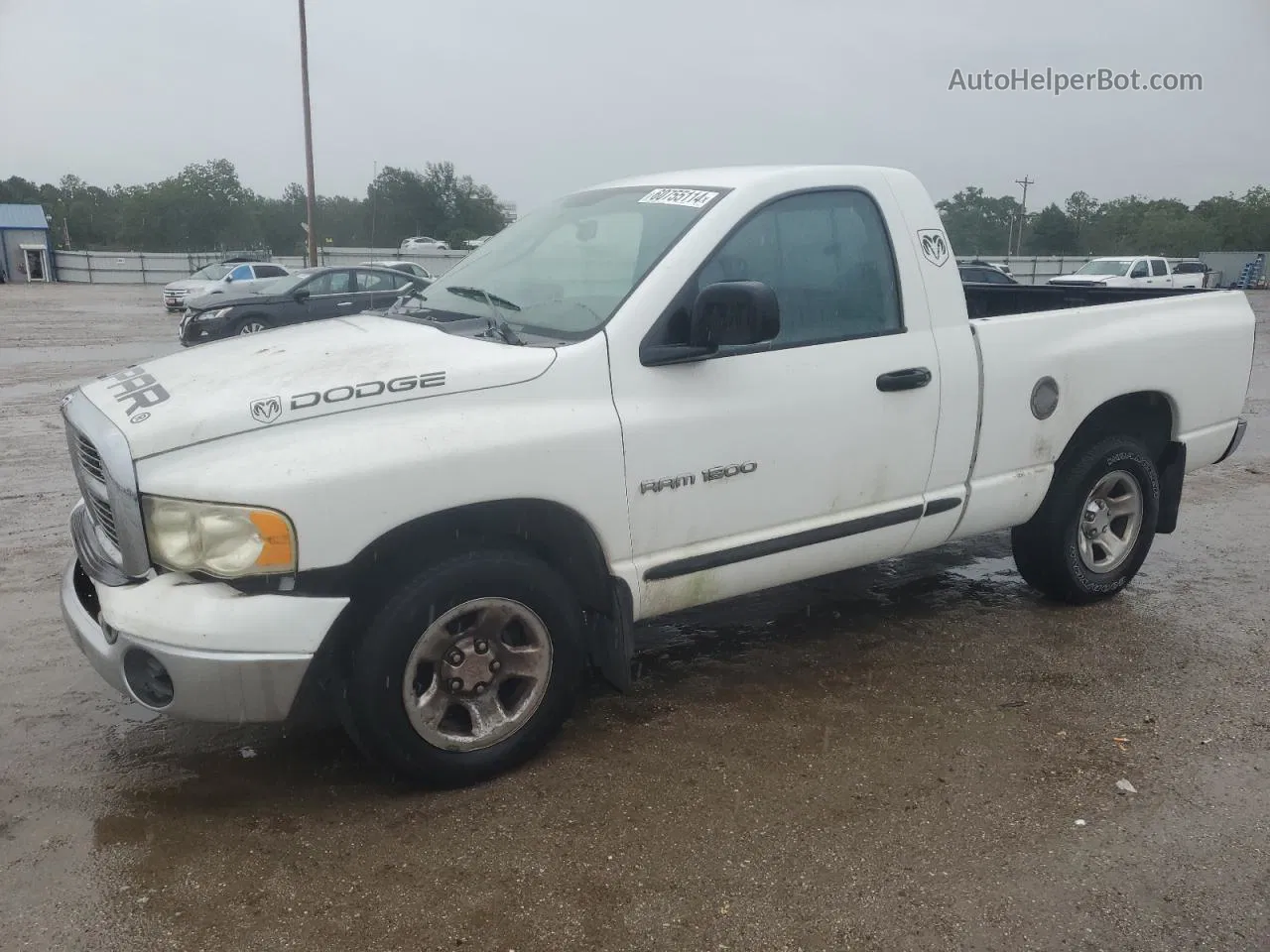 2005 Dodge Ram 1500 St White vin: 1D7HA16K65J572289