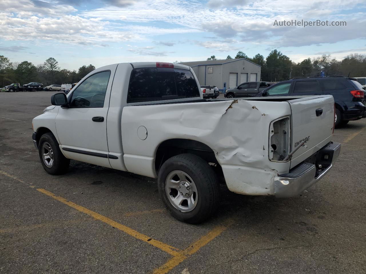 2005 Dodge Ram 1500 St White vin: 1D7HA16K75J568624