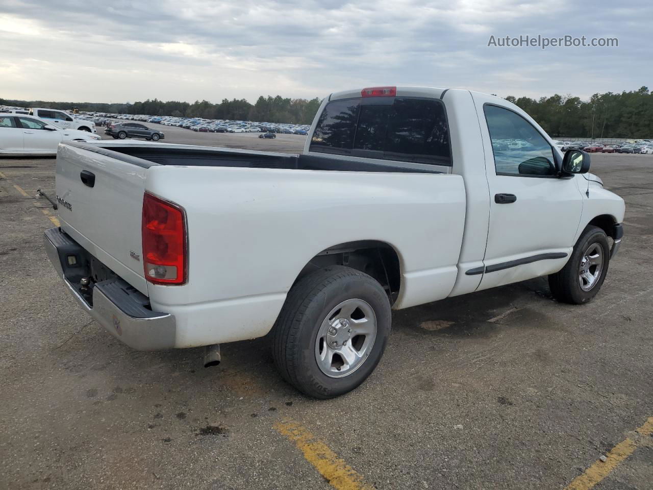 2005 Dodge Ram 1500 St White vin: 1D7HA16K75J568624